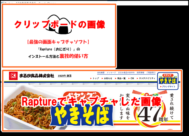 Rapture（おにぎり）の使い方