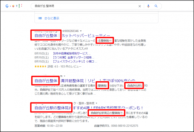 キーワード対策