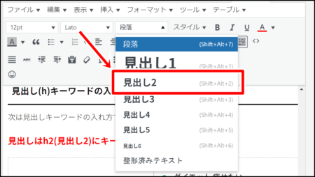 ブログの見出しキーワード選定